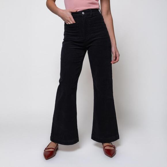 Rollas Sailor Highwaist Corduroy Flare Leg Jeans 30 - Picture 2 of 4